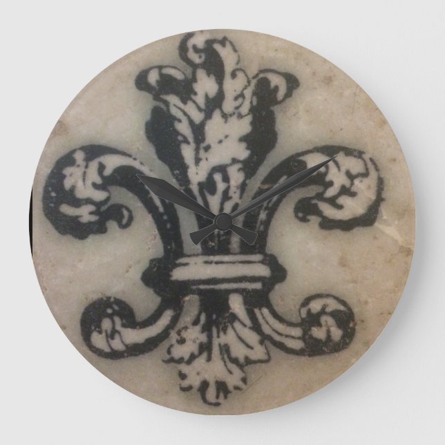 FABULOUS FLEUR DE LIS STOR KLOCKA (Framsida)