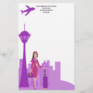 Fabulous Flight Attendant Brevpapper