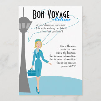 Fabulous Flight Attendant Inbjudningar