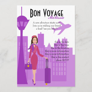 Fabulous Flight Attendant Inbjudningar