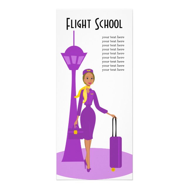 Fabulous Flight Attendant Reklamkort (Framsidan)