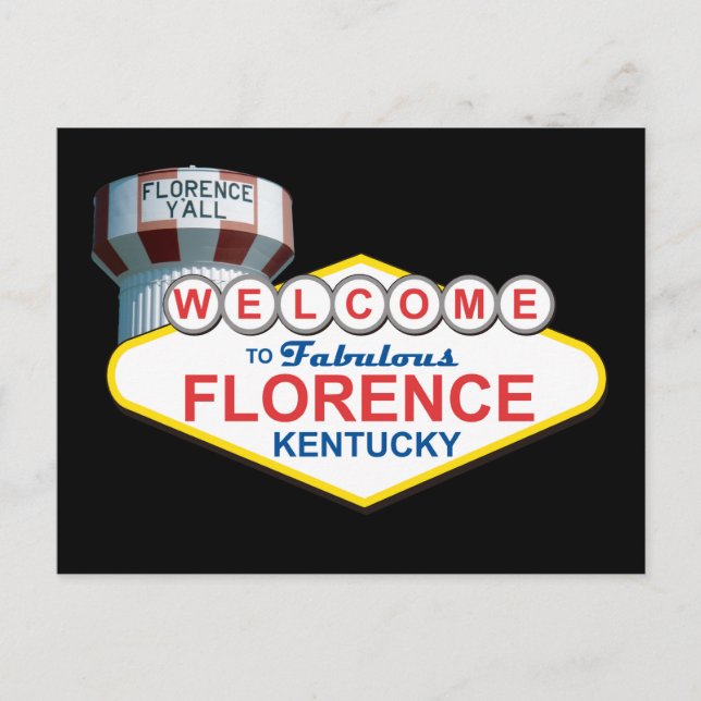 Fabulous Florence Ky Postcard Vykort (Framsida)