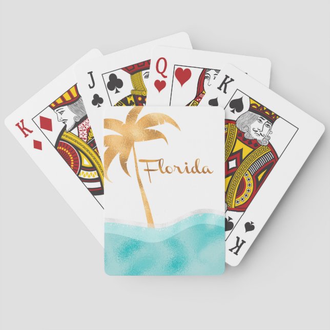 Fabulous Florida, Handflatan Träd Spel Kort (Baksidan)