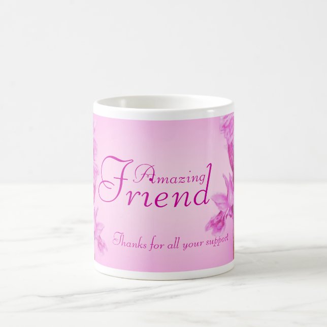"Fabulous Friend" lila orchid tack mugg (Center)