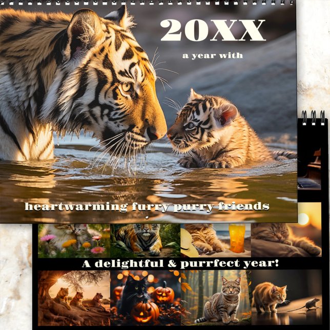 Fabulous Friends Cat Calendar Kalender (A beautiful calendar with cats: great and small, adorable, on the hunt, relaxing, funny and more)