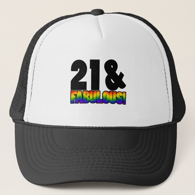 Fabulous Gay 21:a födelsedagen Keps (Framsida)