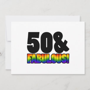 Fabulous Gay 50:e födelsedagen Kort
