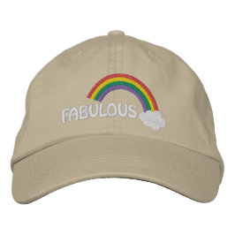 Fabulous Gay pride Rainbow Broderad Keps