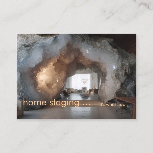 Fabulous Geode Home Staging Visitkort (Framsida)