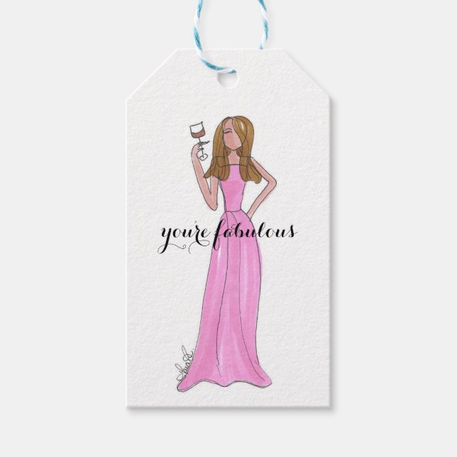 Fabulous gift tags presentetikett (Framsidan)