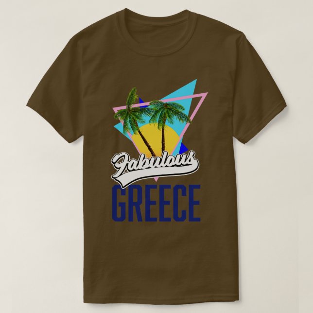 Fabulous Greece retro T Shirt (Design framsida)
