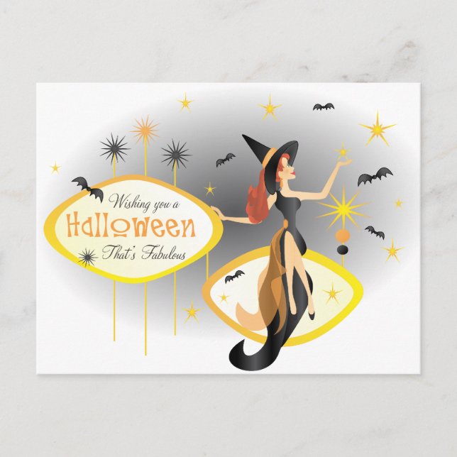 Fabulous Halloween Helg Vykort (Framsida)