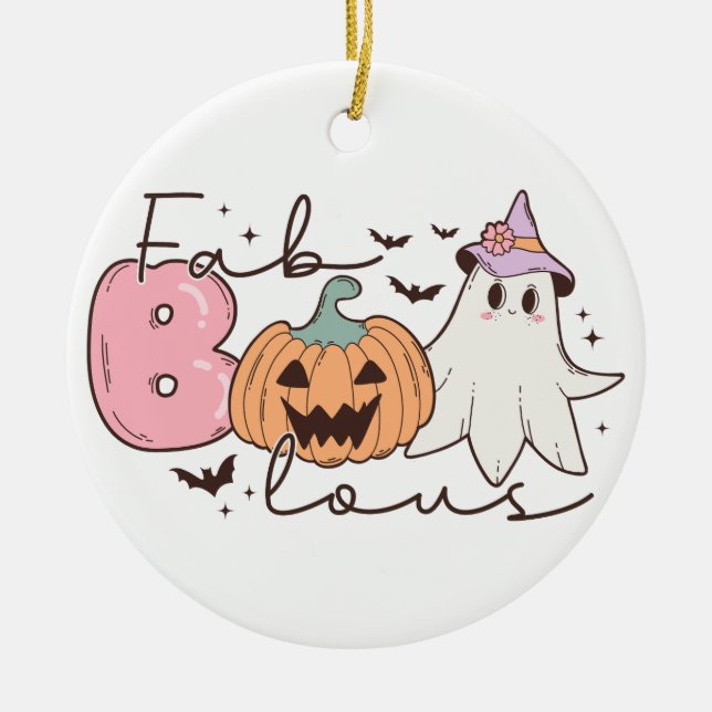 Fabulous Halloween Julgransprydnad Keramik (Framsidan)