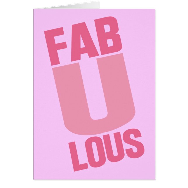 Fabulous Hälsningskort (Framsidan)