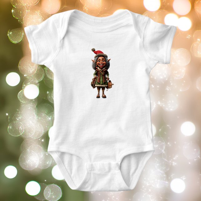 Fabulous jul Elf Baby Bodykostym T Shirt (Skapare uppladdad)