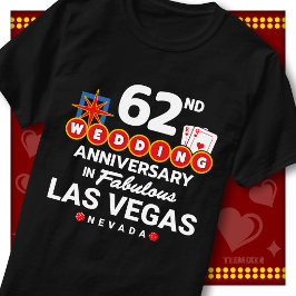 Fabulous Las Vegas 62-års bröllopspar T Shirt