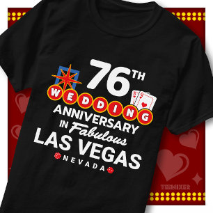 Fabulous Las Vegas 76-års bröllopspar T Shirt