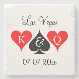 Fabulous Las Vegas bröllop destination bord decor Stenunderlägg