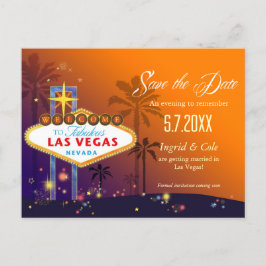 Fabulous Las Vegas Bröllop spara datum Meddelande Vykort