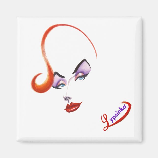 Fabulous Lypsinka Magnet (kvadrat) (Framsidan)