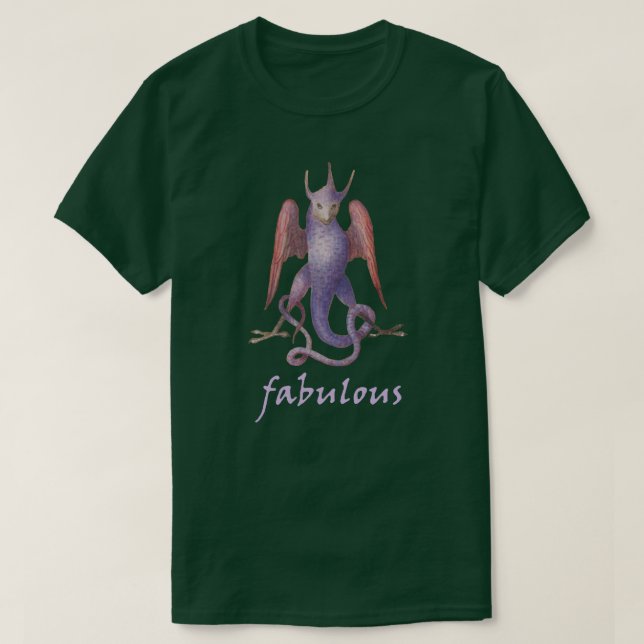 Fabulous Medieval Manuscript Creature T-Shirt (Design framsida)