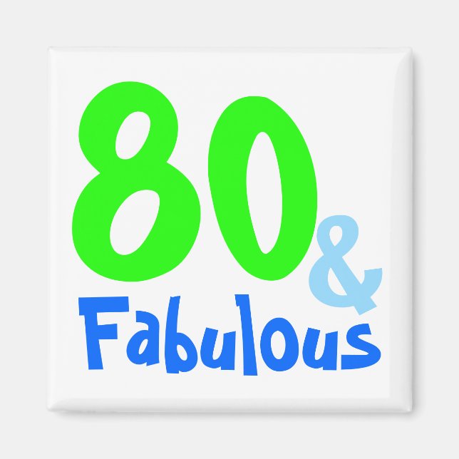 Fabulous Neon Birthday Magnet (Framsidan)