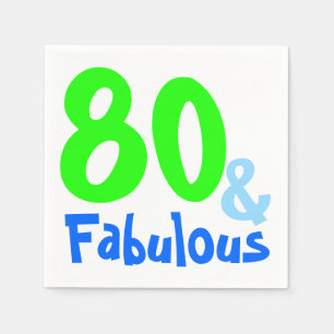 Fabulous Neon Birthday Pappersservett
