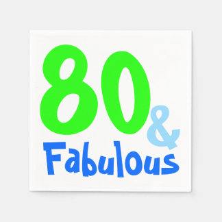 Fabulous Neon Birthday Pappersservett
