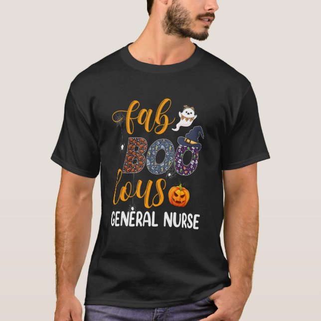 Fabulous Nurse Costume Faboolous General Nurse Hal T Shirt (Framsida)