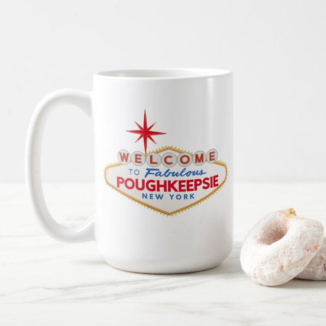 Fabulous Poughkeepsie New York Kaffemugg (Med munk)