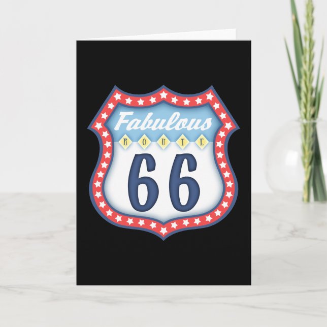 Fabulous Route 66 Kort (Framsida)