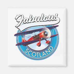 Fabulous Scotland retro stil-reseplåster Magnet
