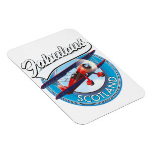 Fabulous Scotland retro stil-reseplåster Magnet