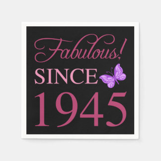 Fabulous sedan 1945 80:e födelsedagen pappersservett