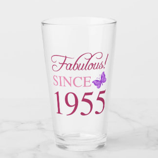 Fabulous sedan 1955 70:e födelsedagen glaskopp