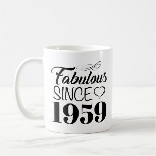 Fabulous sedan 1959 60:e födelsedagen kaffemugg