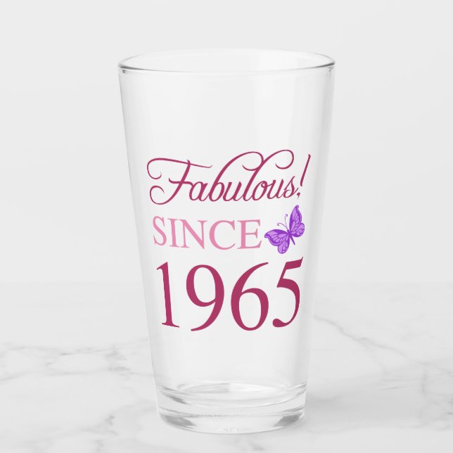 Fabulous sedan 1965 60:e födelsedagen glaskopp (Framsida)