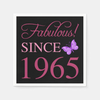 Fabulous sedan 1965 60:e födelsedagen pappersservett