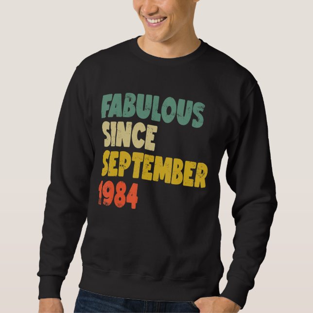 Fabulous sedan september 1984 Boy Man Woman B Lång Ärmad Tröja (Framsida)