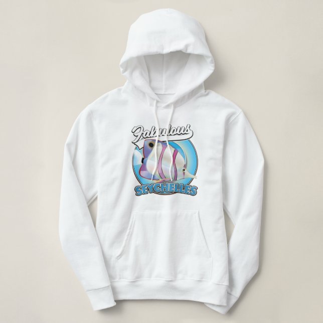 Fabulous Seychelles retro logotyp T Shirt (Design framsida)
