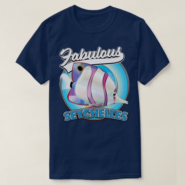 Fabulous Seychelles retro T Shirt (Design framsida)