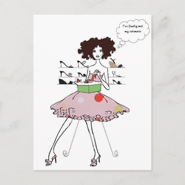 Fabulous Shoes Vykort (Framsida)