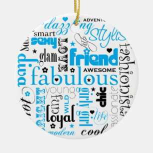 Fabulous Synonym BFF Ornament