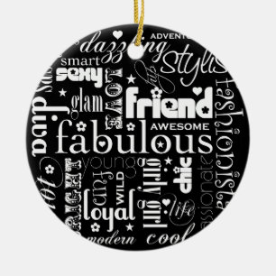 Fabulous Synonym BFF Ornament