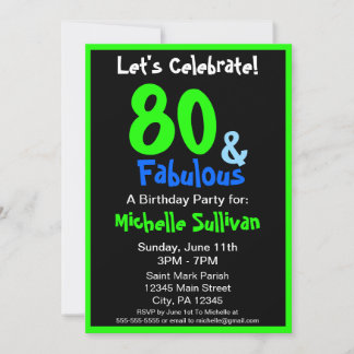 Fabulous Tropical Födelsedagsfest inbjudan