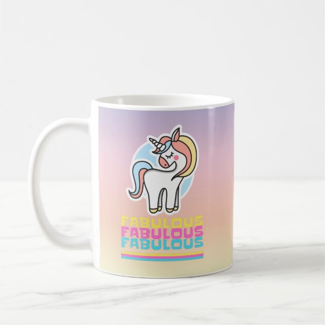 Fabulous Unicorn Kaffemugg (Vänster)