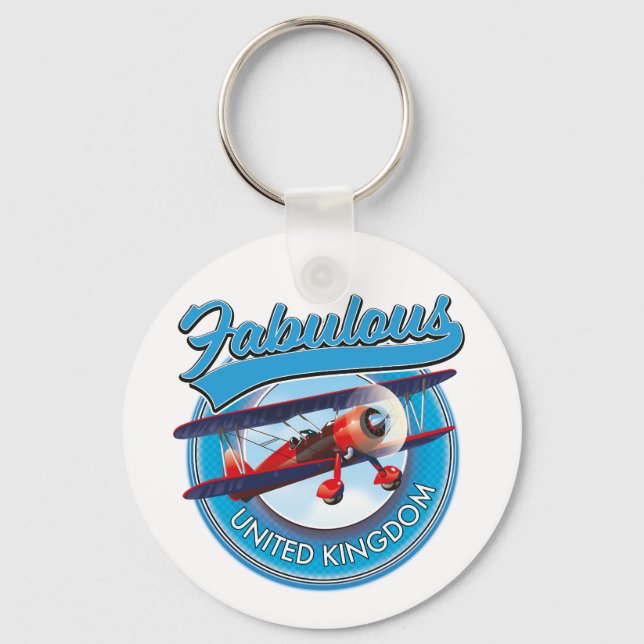 Fabulous United Kingdom-resepaket. Bilmagnet Nyckelring (Framsida)