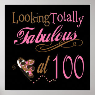 Fabulous vid 100 års ålder poster