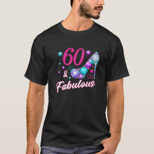 Fabulous Woman 60 år gammal Dam 60 år gammal Natal T Shirt