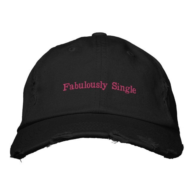 Fabulously singelhatt broderad keps (Framsida)